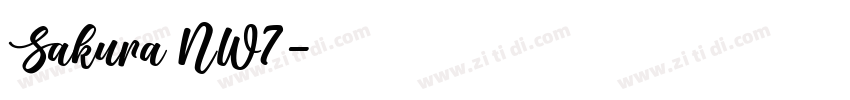 Sakura NW7字体转换